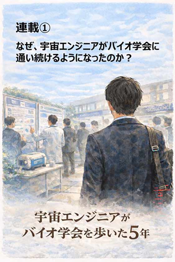 宇宙エンジニアがバイオ学会を歩いた5年
