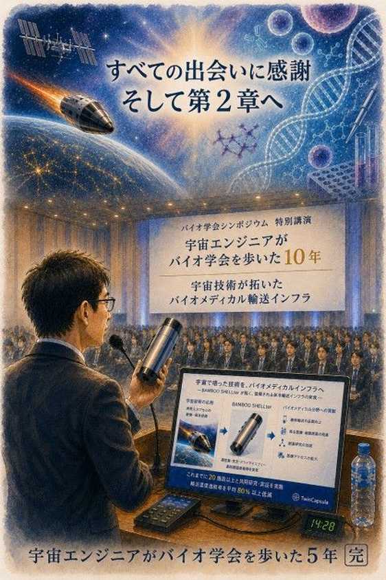 宇宙エンジニアがバイオ学会を歩いた5年
